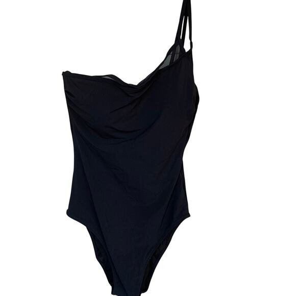 Gottex Other - Gottex Swimsuit Women's Size 14 One Shoulder Pool Side Mesh Touch Across Top NWT